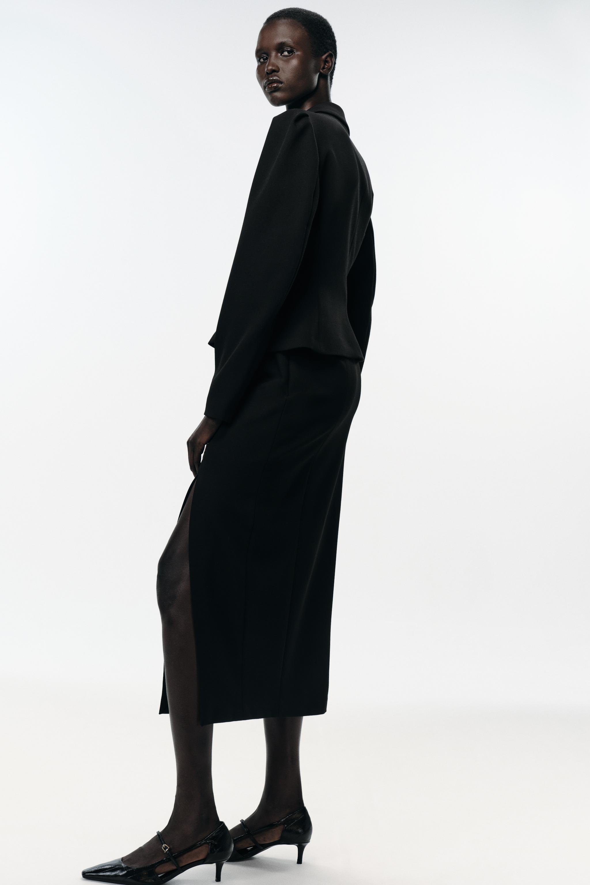 EMBOSSED MID-HEIGHT HEELS WITH SIDE CUTOUTS